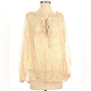 Sheilay tan blouse NWT